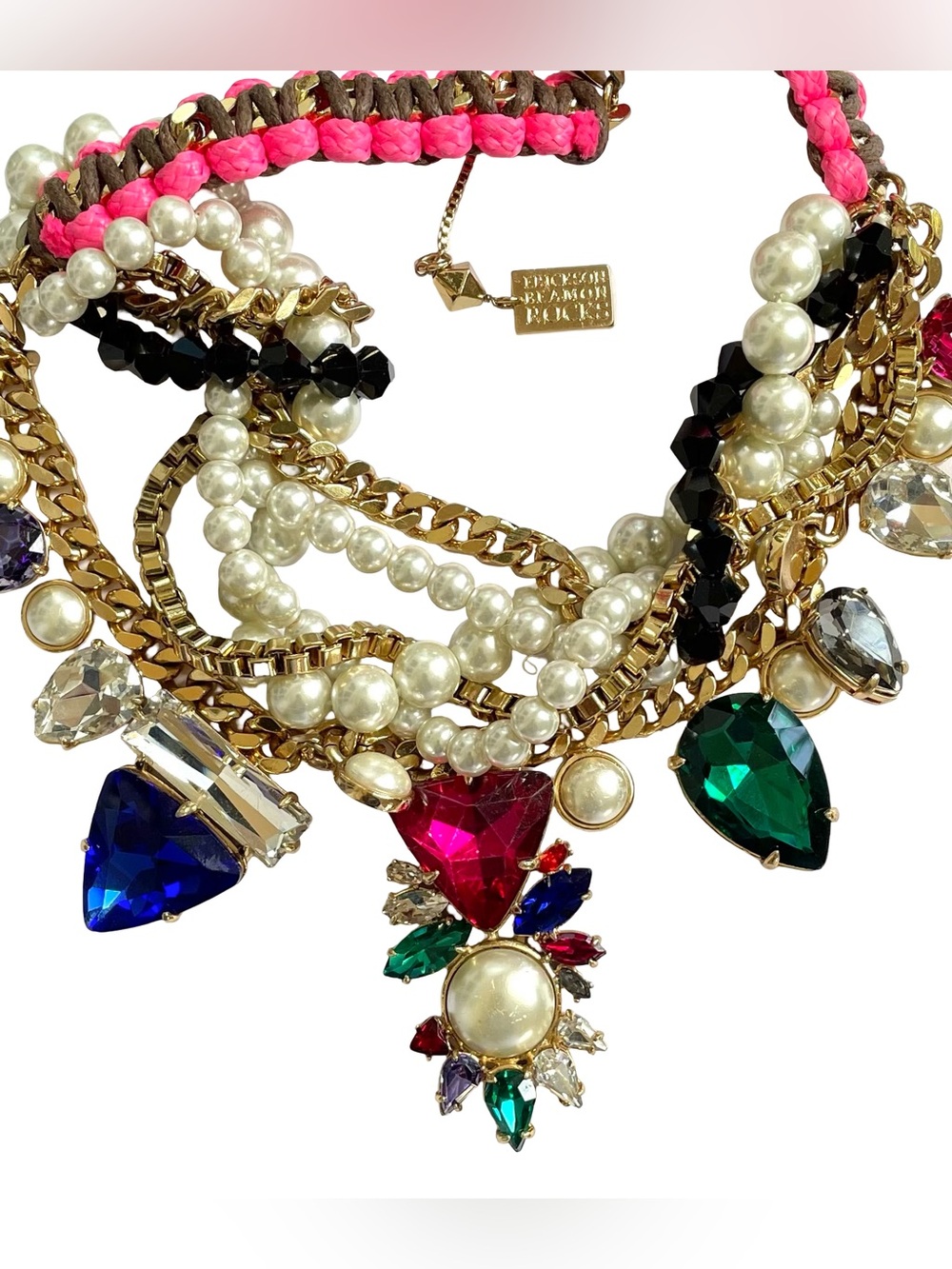 ERICKSON BEAMON ROCKS 2-PIECE Baroque Style Necklace And Cuff Bracelet SET